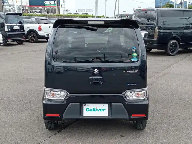 スズキ ワゴンＲ スティングレー HYBRID X 福井県 2018(平30)年 5.8万km ブルーイッシュブラックパール3 衝突被害軽減システム/社外SDナビ（AVN-R8）/・（フルセグTV/CD/DVD/Bluetooth）/バックカメラ/ETC/D席シートヒーター/ヘッドアップディスプレイ/オートLEDライト/スマートキー