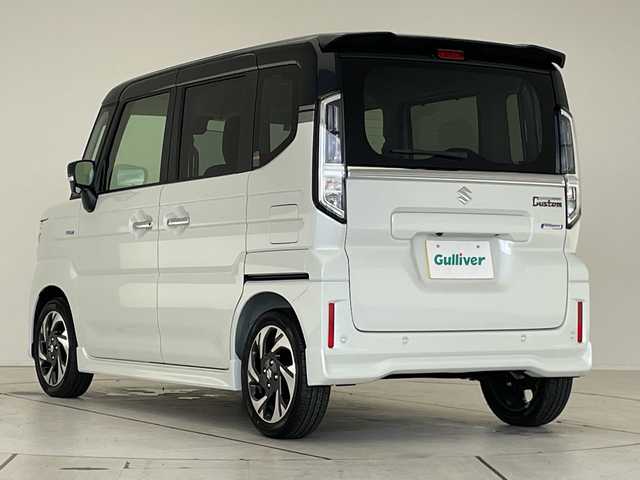 スズキ スペーシア カスタム HYBRID XS 愛知県 2025(令7)年 0.1千km ピュアホワイトパール/ブラック2トーン 届出済未使用車/純正9型ディズプレイオーディオナビ/全方位カメラ/両側パワースライドドア/レーダークルーズコントロール/シートヒーター/バックカメラ/ヘッドアップディスプレイ/コーナーセンサー/純正アルミホイール/LEDヘッドライト/ステアリングヒーター/オートマチックハイビーム/衝突軽減システム/フルセグ/Bluetooth/ステアリングスイッチ/スマートキー/プッシュスタート
