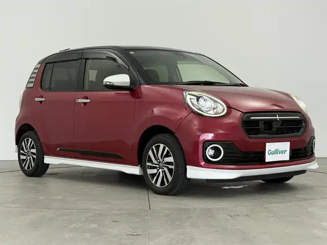 トヨタ パッソ モーダ　Gパッケージ 愛知県 2016(平28)年 3.7万km 赤 SDナビ/（Bluetooth/フルセグTV/AM/FM）/バックカメラ/モータ用エアロパーツ/プリクラッシュセーフティシステム/レーンキープアシスト/オートハイビーム/純正14インチアルミホイール/フルセグTV/LEDヘッドライト/スマートキー/プッシュスタート/電動格納ミラー/ビルトインETC