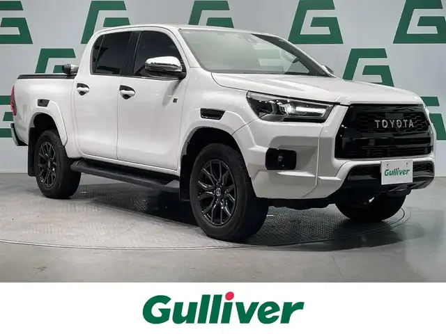 トヨタ ハイラックス Z GRスポーツ 鹿児島県 2023(令5)年 2.4万km スーパーホワイトⅡ 禁煙車　/純正ナビ　/全方位カメラ　/トヨタセーフティセンス　/運転席パワーシート　/前後ドライブレコーダー　/追従型クルーズコントロール　/前後コーナーセンサー　/リアデフロック　/ダウンヒルアシスト/ＥＴＣ　/フロアマット　/ＬＥＤヘッドライト　/オートライト