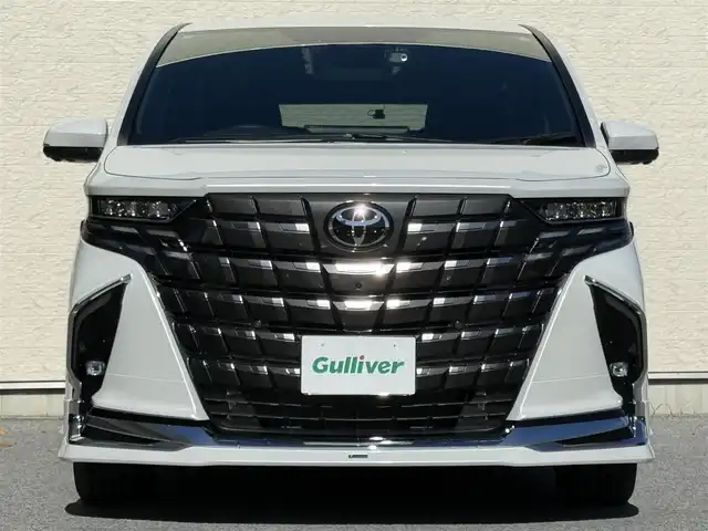 トヨタ アルファード Z 滋賀県 2024(令6)年 0.1万km プラチナホワイトパールマイカ ワンオーナ/モデリスタエアロ/前後ドラレコ/純正ナビ/全方位カメラ/フルセグＴＶ/黒革シート/シートヒーター/シートベンチレーション/ハンドルヒーター/両側パワースライドドア/ＢＳＭ/メモリシート/パワーシート/追従式クルコン
