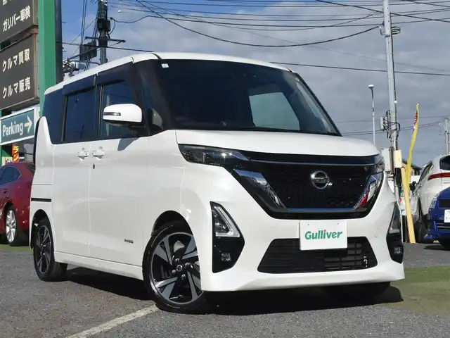 日産 ルークス HWS Gターボ プロパイロットED 神奈川県 2021(令3)年 2.4万km ホワイトパール ワンオーナー/先進安全装備/プロパイロット/インテリジェントエマージェンシーブレーキ/踏み間違い防止衝突アシスト/純正メモリナビ/フルセグテレビ/アラウンドビューモニター/CD/DVD/両側パワースライドドア/ETC/LEDヘッドライト/純正フロアマット/ドアバイザー/保証書/取説/ナビ説/スペアスマートキー