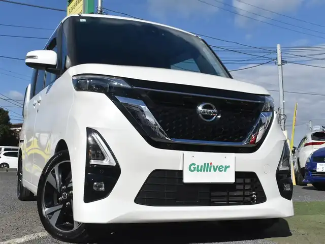 日産 ルークス HWS Gターボ プロパイロットED 神奈川県 2021(令3)年 2.4万km ホワイトパール ワンオーナー/先進安全装備/プロパイロット/インテリジェントエマージェンシーブレーキ/踏み間違い防止衝突アシスト/純正メモリナビ/フルセグテレビ/アラウンドビューモニター/CD/DVD/両側パワースライドドア/ETC/LEDヘッドライト/純正フロアマット/ドアバイザー/保証書/取説/ナビ説/スペアスマートキー