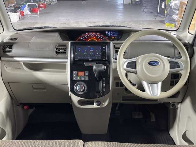 スバル シフォン G スマートアシスト 沖縄県 2018(平30)年 3.6万km ベージュ 禁煙車/県外仕入れ/パワースライドドア/衝突軽減ブレーキ/社外ナビ(フルセグTV/CD/DVD/BT/FM/AM)/バックカメラ/ドライブレコーダー/ETC/シートヒーター/オートマチックハイビーム/スペアキー/取説説明書/フロアマット/ドアバイザー