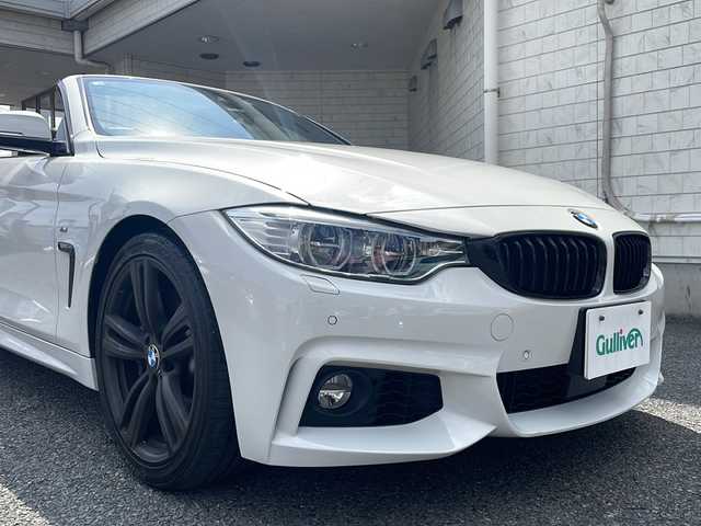 ＢＭＷ ４３５ｉ カブリオレ Mスポーツ 神奈川県 2014(平26)年 8.8万km アルピンホワイトⅢ 純正ナビ/バックカメラ/社外フロアマット/パワーシート/ウインカーミラー/パドルシフト/ISOFIX/レザーシート/ネックウォーマー/メモリシート/シートヒーター/オートライト
