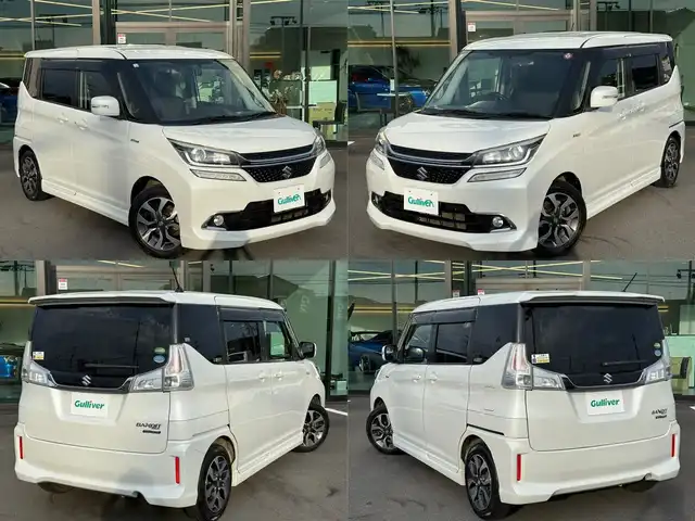 スズキ ソリオ バンディット HV MV 栃木県 2016(平28)年 7.9万km ピュアホワイトP KENWOODナビ/Bluetoothオーディオ/ワンセグTV走行中視聴可能/DVD再生機能/バックカメラ/ステアリングリモコン/左側パワースライドドア /運転席シートヒーター/シートバックテーブル/nanoe搭載フルオートエアコン/LEDヘッドライト/前後ドライブレコーダー/純正15インチAW/スマートキー×2