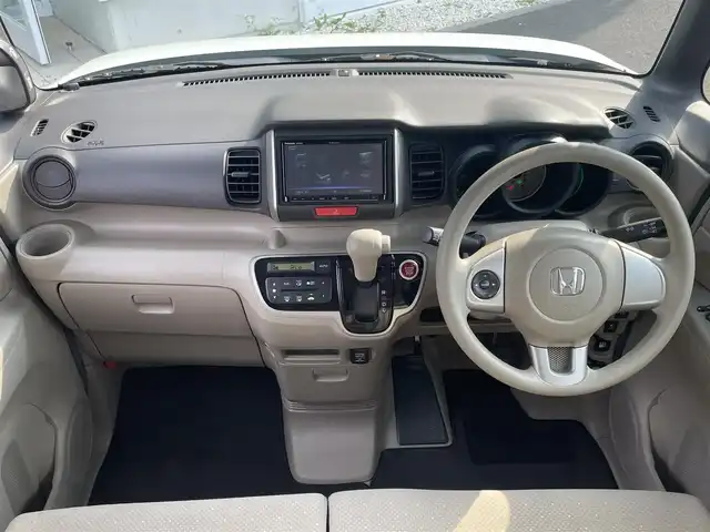 ホンダ Ｎ ＢＯＸ ＋ G Lパッケージ 岡山県 2013(平25)年 8.9万km プレミアムホワイトパール 社外メモリナビ　CN-RE04D/フルセグTV、CD、DVD、AM、FM、Bluetooth/両側スライド/車いす仕様車/電動ウィンチ/ステアリングリモコン/スマートキー/社外アルミホイール