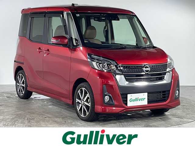 日産 デイズ ルークス HWS X Vセレクション 福岡県 2018(平30)年 2.7万km スパークリングレッドM 純正メモリナビ/フルセグテレビ/アラウンドビューモニター/ドライブレコーダー/プッシュスタート/両側パワースライドドア/ETC/ドアバイザー/アイドリングストップ/フォグランプ