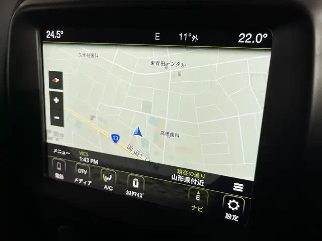 クライスラー・ジープ ジープ レネゲード トレイルホーク 山形県 2018(平30)年 4.8万km 黒 純正メモリナビ　/フルセグTV　/ETC　/Bluetooth /ルーフレール　/純正フロアマット　/オートライト　/電動格納ミラー　/コーナーセンサー　/横滑り防止装置　/レーンキーピングアシスト　/ブラインドスポット