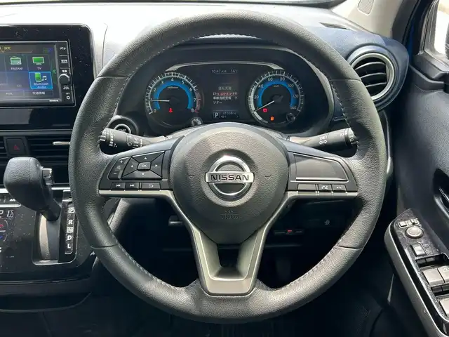 日産 デイズ ハイウェイスターX 滋賀県 2020(令2)年 3.2万km オーシャンブルーP ガソリン/2WD(FF)/CVT/7インチ純正ナビ【MJ119D-W】/（FM/AM/CD/DVD/フルセグ/Bluetooth）/プリクラッシュブレーキアシスト	/アラウンドビューモニター/バックカメラ/アイドリングストップ/レーンキープアシスト/コーナー・バックセンサー/ステアリングスイッチ/ETC/ドライブレコーダー/オートライト/フロントフォグ/LEDヘッドライト/ヘッドライトレベリング/プッシュスタート/スマートキー/純正マット/ドアバイザー