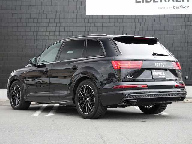 アウディ Ｑ７ ブラックスタイリング 静岡県 2019(平31)年 1.7万km 黒 125台限定モデル　ブラックデザイン/MMIナビゲーションTV Bluetooth/全方位カメラ/ブラックレザーシート シートヒーター /シートヒーター /バーチャルコクピット/Audi Sport20インチブラックアルミホイール/ブラックルーフレール/マトリクスLEDヘッドライト/Audyプレセンス衝突軽減ブレーキ　レーンアシスト/アダプティブクルーズコントロール/サイドアシスト/サードシート電動格納シート/ドライブセレクト/パワーバックドア /DSRCETC
