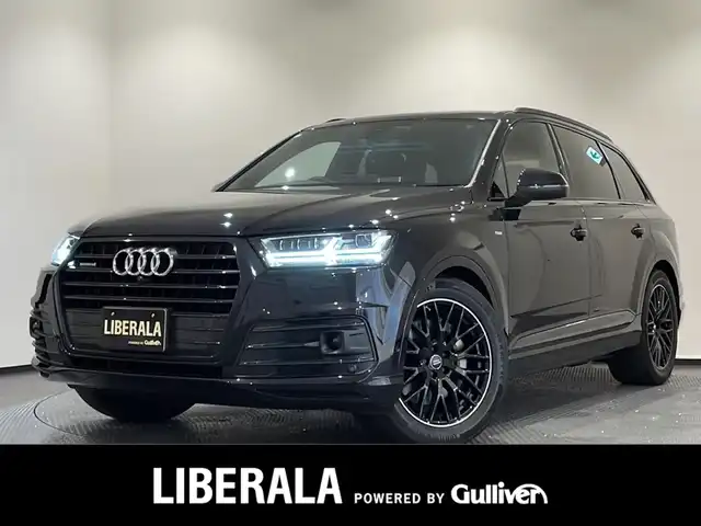 アウディ Ｑ７ ブラックスタイリング 新潟県 2019(平31)年 1.7万km 黒 125台限定モデル　ブラックデザイン/MMIナビゲーションTV Bluetooth/全方位カメラ/ブラックレザーシート シートヒーター /シートヒーター /バーチャルコクピット/Audi Sport20インチブラックアルミホイール/ブラックルーフレール/マトリクスLEDヘッドライト/Audyプレセンス衝突軽減ブレーキ　レーンアシスト/アダプティブクルーズコントロール/サイドアシスト/サードシート電動格納シート/ドライブセレクト/パワーバックドア /DSRCETC