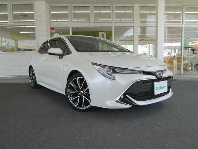 トヨタ カローラ スポーツ ハイブリッドG Z 千葉県 2019(令1)年 2.2万km ホワイトパールクリスタルシャイン ワンオーナー/純正SDナビ・フルセグTV/バックカメラ/純正オーディオ【CD/SD/DVD/BT】/スエード本革コンビスポーツシート/フロント、リアコーナーセンサー/ナビ連動ドライブレコーダー/トヨタセーフティセンス/クルーズコントロール/前席シートヒーター/ウインカードアミラー/LEDヘッドライト/LEDフォグランプ/スマートキー/ETC2.0/TVキット/R3、4、6年ディーラー記録簿