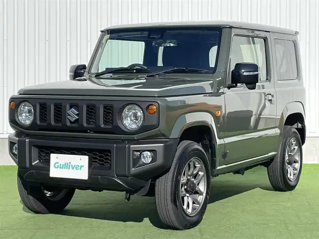 スズキ ジムニー XC 香川県 2023(令5)年 1.5万km ジャングルグリーン 登録時走行距離：15015km/純正ナビ　/ＥＴＣ　/Ｂカメラ　　/４ＷＤ　/純正アルミ　/純正フロアマット　/背面タイヤ　/シートヒーター　/ＬＥＤヘッドライト　/衝突軽減ブレーキ　/横滑り防止　/オートライト　/レーンキープアシスト/スマートキー