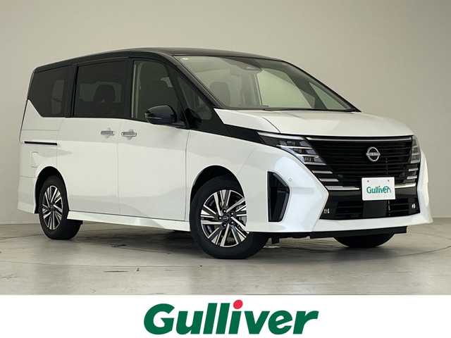 日産 セレナ e－パワー ハイウェイスター V 愛知県 2025(令7)年 0.1千km 白Ⅱ 登録済未使用車/プロパイロット/純正12.3型ディズプレイオーディオナビ/フリップダウンモニター/SOSコール/全方位カメラ/両側パワースライドドア/バックカメラ/コーナーセンサー/純正アルミホイール/ETC2.0/ブラインドスポットモニター/LEDヘッドライト/インテリジェントミラー/リアオートエアコン/オートマチックハイビーム/ワイヤレス充電機/ステアリングスイッチ/スマートキー/プッシュスタート