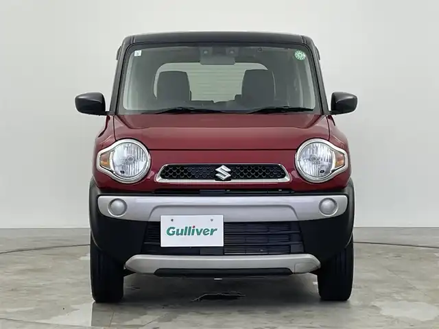 スズキ ハスラー G 福島県 2019(平31)年 3.9万km フェニックスレッドパール/ブルーイッシュブラックパール 禁煙車　社外７インチナビ　ワンセグ　ＣＤ　ＤＶＤ　衝突軽減システム　車線逸脱警報　シートヒーター　ＴＥＣ　アイドリングストップ　横滑り防止装置　プッシュスタート　スマートキー　オートエアコン