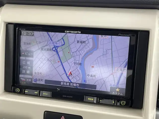 スズキ ハスラー G 福島県 2019(平31)年 3.9万km フェニックスレッドパール/ブルーイッシュブラックパール 禁煙車　社外７インチナビ　ワンセグ　ＣＤ　ＤＶＤ　衝突軽減システム　車線逸脱警報　シートヒーター　ＴＥＣ　アイドリングストップ　横滑り防止装置　プッシュスタート　スマートキー　オートエアコン