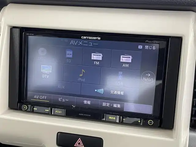 スズキ ハスラー G 福島県 2019(平31)年 3.9万km フェニックスレッドパール/ブルーイッシュブラックパール 禁煙車　社外７インチナビ　ワンセグ　ＣＤ　ＤＶＤ　衝突軽減システム　車線逸脱警報　シートヒーター　ＴＥＣ　アイドリングストップ　横滑り防止装置　プッシュスタート　スマートキー　オートエアコン