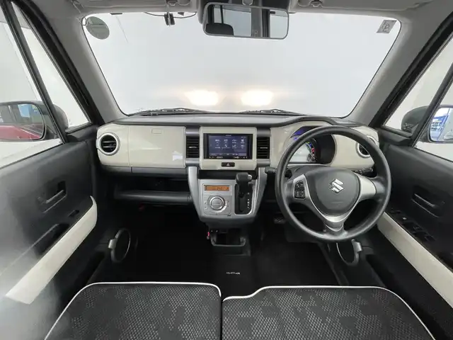 スズキ ハスラー G 福島県 2019(平31)年 3.9万km フェニックスレッドパール/ブルーイッシュブラックパール 禁煙車　社外７インチナビ　ワンセグ　ＣＤ　ＤＶＤ　衝突軽減システム　車線逸脱警報　シートヒーター　ＴＥＣ　アイドリングストップ　横滑り防止装置　プッシュスタート　スマートキー　オートエアコン