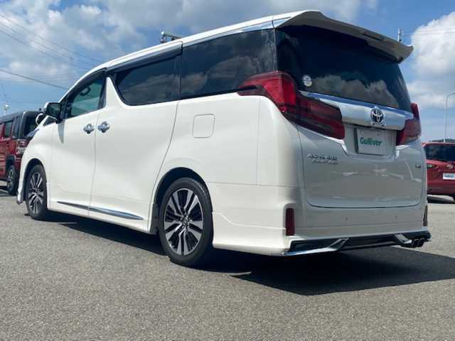 トヨタ アルファード S Cパッケージ 兵庫県 2021(令3)年 4.5万km ホワイトパールクリスタルシャイン 純正ナビ　/ＤＶＤ　/Ｂｌｕｅｔｏｏｔｈ　/ＥＴＣ　/バックカメラ　/純正フリップダウンモニター/前後ドライブレコーダー　/100Ｖコンセント/追従型クルーズコントロール　/サンルーフ/両側パワースライドドア/パワーバックドア/ステアリングヒーター/レザーシート　/前席パワーシート/前席シートヒーター/前席エアーシート/社外フロアマット/モデリスタエアロ　/純正アルミホイール/オートLEDライト/オートハイビーム/衝突被害軽減ブレーキ　/車線逸脱警報/横滑り防止装置/W+サイド+カーテンエアバッグ/ワンオーナー/スペア１本