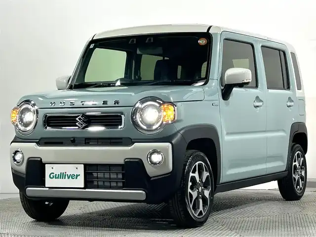 スズキ ハスラー HYBRID X 大阪府 2025(令7)年 0.1千km オフブルーメタリック/ソフトベージュメタリック 未使用車　全方位カメラ　純正ナビＴＶ　シートヒーター　レーダークルコン　レーンアシスト　アイドリングストップ　衝突軽減　ＬＥＤヘッドライト　オートハイビーム　フォグランプ　クリアランスソナー　禁煙車