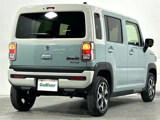 スズキ ハスラー HYBRID X 大阪府 2025(令7)年 0.1千km オフブルーメタリック/ソフトベージュメタリック 未使用車　全方位カメラ　純正ナビＴＶ　シートヒーター　レーダークルコン　レーンアシスト　アイドリングストップ　衝突軽減　ＬＥＤヘッドライト　オートハイビーム　フォグランプ　クリアランスソナー　禁煙車