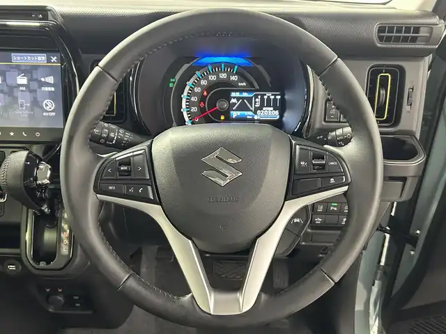 スズキ ハスラー HYBRID X 大阪府 2025(令7)年 0.1千km オフブルーメタリック/ソフトベージュメタリック 未使用車　全方位カメラ　純正ナビＴＶ　シートヒーター　レーダークルコン　レーンアシスト　アイドリングストップ　衝突軽減　ＬＥＤヘッドライト　オートハイビーム　フォグランプ　クリアランスソナー　禁煙車