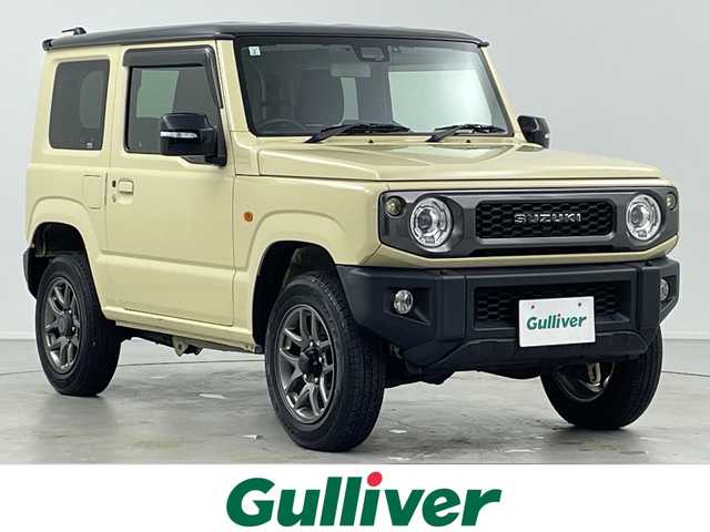 スズキ ジムニー XC 岐阜県 2019(平31)年 4.1万km シフォンアイボリーメタリックブラック2トーンルーフ 4WD/純正ナビ/AM/FM/CD/DVD/Bluetooth/フルセグTV/衝突軽減ブレーキ/レーンキープアシスト/クルーズコントロール/シートヒーター/オートLEDヘッドライト/オートマチックハイビーム/フォグランプ/ヘッドライトウォッシャー/ヒルディセントコントロール/ETC/スマートキー/スペアキー/プッシュスタート/電動格納ミラー/革巻きステアリング/背面タイヤ/アルミホイールスタッドレスタイヤ4本つき/純正フロアマット/純正16インチアルミホイール