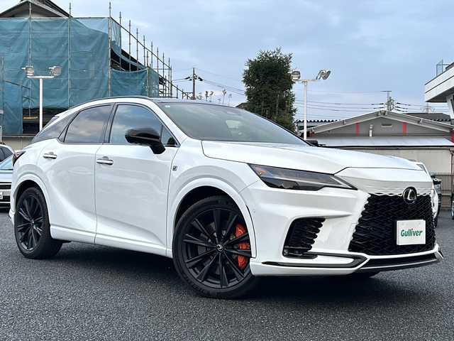レクサス ＲＸ 500h Fスポーツパフォーマンス 東京都 2024(令6)年 2.2万km ホワイトノーヴァガラスフレーク ワンオーナー/純正フルセグTVナビ/（Bluetooth/USB）/純正21インチアルミホイール/純正フロアマット/サンルーフ/G-Link/デジタルインナーミラー/ビルトインETC/パドルシフト/クリアランスソナー/ハンドルヒーター/レザーシート/パワーシート/シートヒーター/エアシート/アラウンドビューモニター/バックカメラ/追従型クルーズコントロール/電動リアゲート/オートライト/オートマチックハイビーム/LEDヘッドライト/スマートキー/スペアキー1本/保証書/取説書