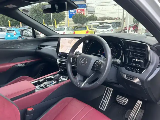 レクサス ＲＸ 500h Fスポーツパフォーマンス 東京都 2024(令6)年 2.2万km ホワイトノーヴァガラスフレーク ワンオーナー/純正フルセグTVナビ/（Bluetooth/USB）/純正21インチアルミホイール/純正フロアマット/サンルーフ/G-Link/デジタルインナーミラー/ビルトインETC/パドルシフト/クリアランスソナー/ハンドルヒーター/レザーシート/パワーシート/シートヒーター/エアシート/アラウンドビューモニター/バックカメラ/追従型クルーズコントロール/電動リアゲート/オートライト/オートマチックハイビーム/LEDヘッドライト/スマートキー/スペアキー1本/保証書/取説書