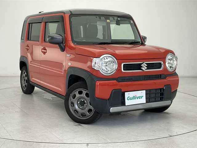 スズキ ハスラー HYBRID G 千葉県 2020(令2)年 4.3万km バーミリオンオレンジ/ガンメタリック2トーン 衝突軽減ブレーキ/レーンキープアシスト/後コーナーセンサー/オートライト/社外SDナビ　/　DVD/CD/BT/FM/AM/フルセグTV/社外ドライブレコーダー/社外ETC/シートヒーター/純正フロアマット/アイドリングストップ/プッシュスタート/スマートキー/ハロゲンヘッドライト