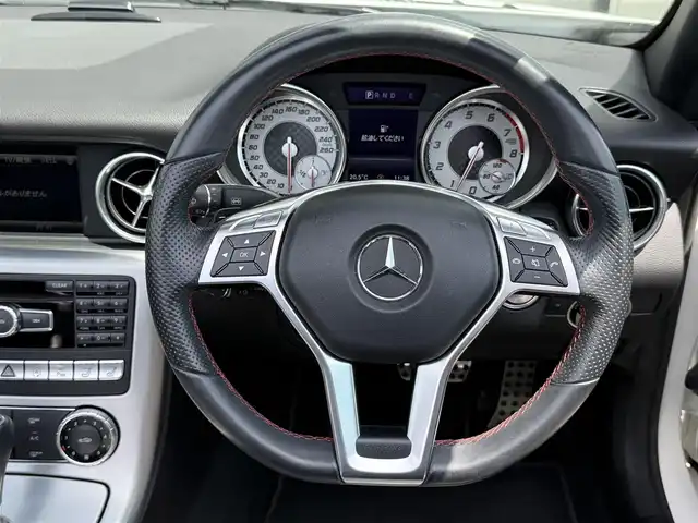 メルセデス・ベンツ ＳＬＫ２００ エクスクルーシブ 道南・函館 2014(平26)年 4.6万km ポーラホワイト メーカーナビ/フルセグＴＶ/アダクティブクルーズコントロール/パドルシフト/アイドリングストップ/パワーシート/シートヒーター/シートクーラー/プッシュスタート/スマートキー