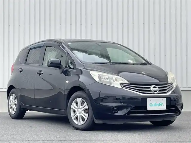 日産 ノート X DIG－S 群馬県 2013(平25)年 7.6万km スーパーブラック 純正ＳＤナビ(CD/SD/FM/AM/フルセグTV/AUX)/バックカメラ/スーパーチャージャー/ＥＴＣ/スマートキー/プッシュスタート/ECOモード/アイドリングストップ/電動格納ミラー/ヘッドライトレベライザー/パワーウインドウ/ステアリングチルド機構/取扱説明書