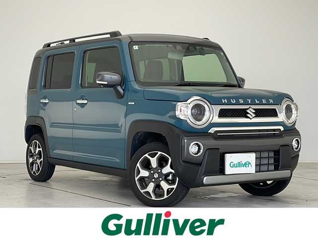 スズキ ハスラー Jスタイル Ⅱ ターボ 愛知県 2024(令6)年 1.4万km デニムブルー ガンメタリック 2トーン 衝突軽減システム/純正７型SDナビ/レーダークルーズコントロール/シートヒーター/フルセグ/CD/DVD/Bluetooth/バックカメラ/コーナーセンサー/純正アルミホイール/ルーフレール/LEDヘッドライトパドルシフト/オートマチックハイビーム/ドライブレコーダー/ETC/ステアリングスイッチ/スマートキー/プッシュスタート