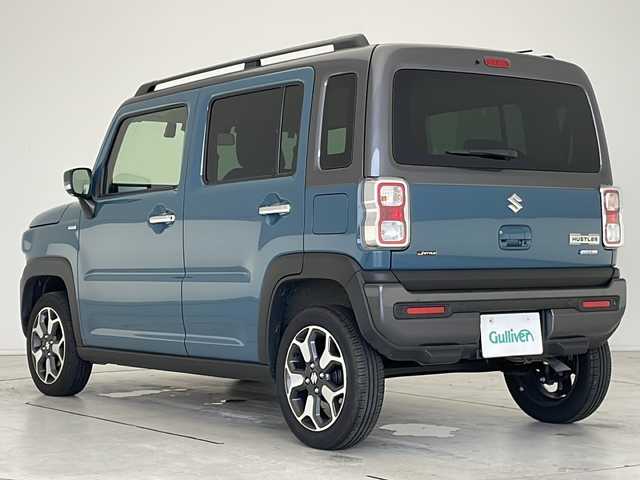 スズキ ハスラー Jスタイル Ⅱ ターボ 愛知県 2024(令6)年 1.4万km デニムブルー ガンメタリック 2トーン 衝突軽減システム/純正７型SDナビ/レーダークルーズコントロール/シートヒーター/フルセグ/CD/DVD/Bluetooth/バックカメラ/コーナーセンサー/純正アルミホイール/ルーフレール/LEDヘッドライトパドルシフト/オートマチックハイビーム/ドライブレコーダー/ETC/ステアリングスイッチ/スマートキー/プッシュスタート