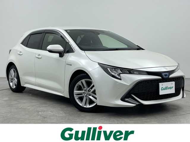 トヨタ カローラ スポーツ ハイブリッドG 三重県 2018(平30)年 7.5万km ホワイトパールクリスタルシャイン 禁煙車/トヨタセーフティセンス/メモリーナビ/フルセグＴＶ Bluetoothオーディオ/バックカメラ/ビルトインETC/前後録画ドライブレコーダー/レーダークルーズコントロール/コーナーセンサー/LEDヘッドライト/16インチアルミホイール/スマートキー