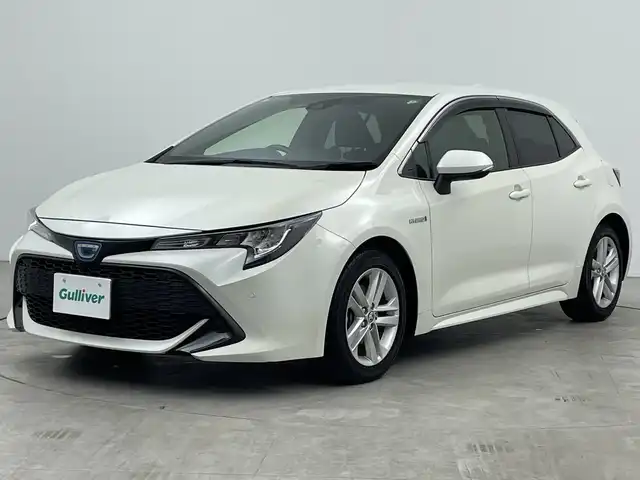 トヨタ カローラ スポーツ ハイブリッドG 三重県 2018(平30)年 7.5万km ホワイトパールクリスタルシャイン 禁煙車/トヨタセーフティセンス/メモリーナビ/フルセグＴＶ Bluetoothオーディオ/バックカメラ/ビルトインETC/前後録画ドライブレコーダー/レーダークルーズコントロール/コーナーセンサー/LEDヘッドライト/16インチアルミホイール/スマートキー