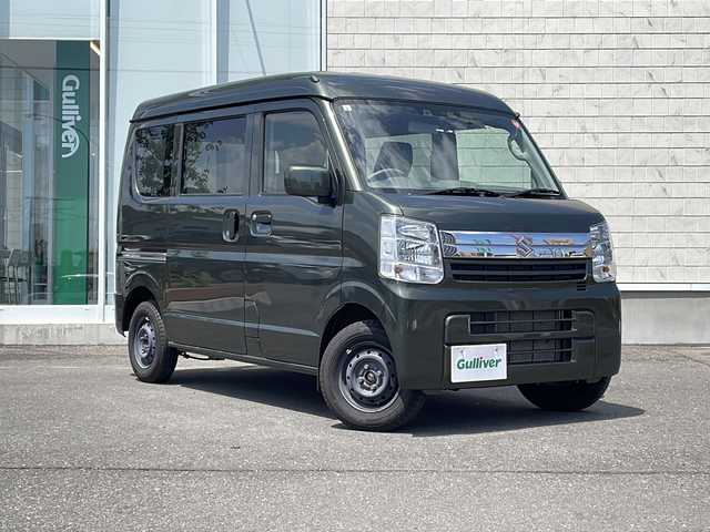 スズキ エブリイ JOIN 岩手県 2024(令6)年 2.7万km クールカーキPM ディスプレイオーディオ/AM/FM/Bluetooth/バックカメラ/両側スライドドア/スズキセーフティサポート/衝突被害軽減ブレーキ/レーンキープアシスト/横滑り防止装置/コーナーセンサー/アイドリングストップ/オートライト/HIDヘッドライト/フォグランプ/リモコンキー/電動格納ミラー/12インチスチールホイール/保証書/取扱説明書