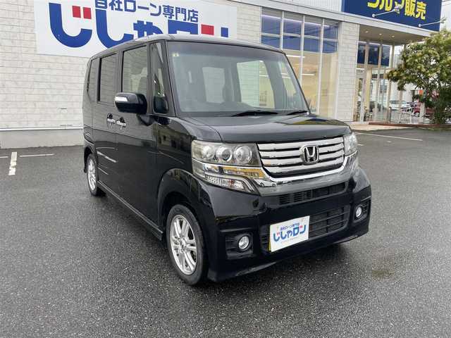 ホンダ Ｎ ＢＯＸ カスタム G Lパッケージ 佐賀県 2012(平24)年 5万km クリスタルブラックパール （株)IDOMが運営する【じしゃロン佐賀店】の自社ローン専用車両になります。/こちらは現金またはオートローンご利用時の価格です。自社ローンご希望の方は別途その旨お申付け下さい/純正メモリナビ/両側パワースライドドア/プッシュスタート/ワンセグテレビ/横滑り防止/ETC/オートライト/フォグライト/HIDヘッドライト/純正フロアマット/純正アルミホイール