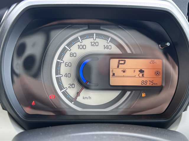 スズキ スペーシア HYBRID G 山梨県 2020(令2)年 0.9万km オフブルーM スズキセーフティサポート/　・デュアルセンサーブレーキサポート/　・車線逸脱警報機能/　・パーキングソナー/　・横滑り防止装置/社外ナビ/　(CD/USB/AUX/BT/TV)/バックカメラ/オートライト/シートヒーター/純正14インチアルミホイール/フルオートエアコン/４WD/アイドリングストップ/スマートキー