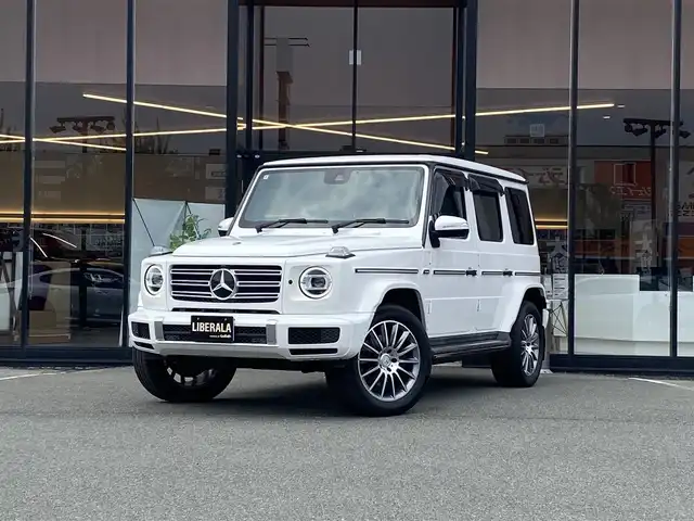 メルセデス・ベンツ ゲレンデヴァーゲン Ｇ３５０ｄ AMGライン 福岡県 2020(令2)年 3.7万km ポーラホワイト ・サンルーフ/・アダプティブクルーズコントロール/・純正ナビ/BT/USB/carplay/・全方位カメラ/・黒革シート/シートヒーター/・ドライブレコーダー/・フルセグ/・ETC/・純正20AW/・保証書/・取扱説明書