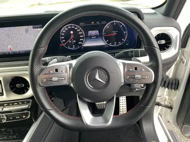 メルセデス・ベンツ ゲレンデヴァーゲン Ｇ３５０ｄ AMGライン 福岡県 2020(令2)年 3.7万km ポーラホワイト ・サンルーフ/・アダプティブクルーズコントロール/・純正ナビ/BT/USB/carplay/・全方位カメラ/・黒革シート/シートヒーター/・ドライブレコーダー/・フルセグ/・ETC/・純正20AW/・保証書/・取扱説明書