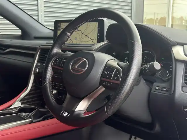 レクサス ＲＸ 450h Fスポーツ 茨城県 2021(令3)年 4.5万km パール 後期型 /SR /WALDフルエアロ /マクレビ /HUD /赤革 /360°C /後席電動リクライニング＆電動格納機能付 /全席シ-トヒ-タ- /ベンチレ-ション /M付PWシ-ト /100V電源 /三眼LED /オ-トハイビ-ム /レクサスSFT /ACC /LKA /BSM /ナビ /TV /ETC2.0/ルーフレール/禁煙車