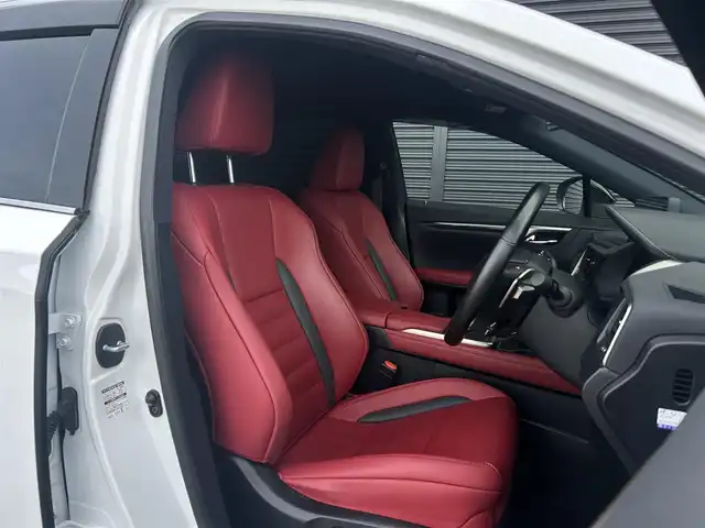 レクサス ＲＸ 450h Fスポーツ 茨城県 2021(令3)年 4.5万km パール 後期型 /SR /WALDフルエアロ /マクレビ /HUD /赤革 /360°C /後席電動リクライニング＆電動格納機能付 /全席シ-トヒ-タ- /ベンチレ-ション /M付PWシ-ト /100V電源 /三眼LED /オ-トハイビ-ム /レクサスSFT /ACC /LKA /BSM /ナビ /TV /ETC2.0/ルーフレール/禁煙車