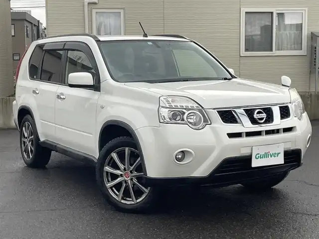 日産 エクストレイル 20Xtt 青森県 2013(平25)年 11.2万km ブリリアントホワイトパール 4WD/純正SDナビ/（CD・SD・VTR）/バックカメラ/前ドラレコ/ルーフレール/クルーズコントロール/ダウンヒルアシスト/ETC/革巻きステアリング/ステアリングスイッチ/オートライト/フォグライト/カプロンシート/シートヒーター/電格ミラー/スマートキー/保証書/取扱説明書