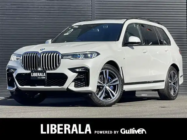 ＢＭＷ Ｘ７ xDrive35d Mスポーツ 山梨県 2021(令3)年 0.6万km ミネラルホワイト パノラマＳＲ/全方位カメラ　/コンフォートシート　/ｈａｒｍａｎ／ｋａｄｏｎ　/黒革　/シートＨ　/ベンチレーション　/純正２１インチアルミ　/パイロットＡＣＣ　/アンビエントライト　/レーザーライトＬＥＤ　/オートハイビーム