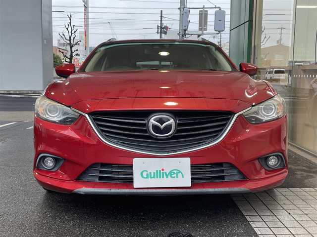 マツダ アテンザ ワゴン XD Lパッケージ 愛知県 2014(平26)年 10.5万km ソウルレッドプレミアムメタリック ディーゼルターボ/ブラックレザーシート/前席パワーシート＆シートヒーター/純正SDナビ〈Pioneer製CA9PA〉/DVD／Bluetooth／/バックカメラ/スマートブレーキサポート/レーダークルーズコントロール/車線逸脱警報システム/リアビークルモニタリングシステム/シグネチャーLEDランプ/HIDヘッドライト/AFS／ハイビームコントロール/純正19インチAW/アドバンスドキー＆プッシュスタート