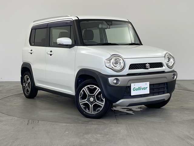 スズキ ハスラー X ターボ 兵庫県 2014(平26)年 7.9万km パールホワイト ・社外ナビ/Bluetooth/CD/DVD/フルセグテレビ/・アルパインリアモニター/・ルーフレール/・レーダーブレーキサポート/・運転席シートヒーター/・ビルトインETC/・純正フロアマット/・純正15インチアルミホイール/・横滑り防止装置/・HIDオートライト/・フォグランプ/・アイドリングストップ/・スマートキー