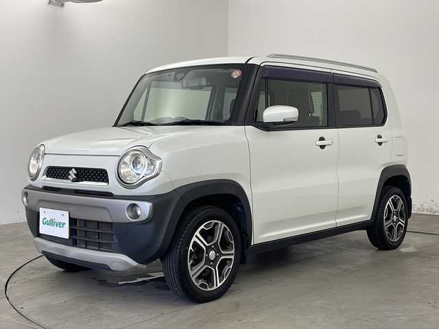 スズキ ハスラー X ターボ 兵庫県 2014(平26)年 7.9万km パールホワイト ・社外ナビ/Bluetooth/CD/DVD/フルセグテレビ/・アルパインリアモニター/・ルーフレール/・レーダーブレーキサポート/・運転席シートヒーター/・ビルトインETC/・純正フロアマット/・純正15インチアルミホイール/・横滑り防止装置/・HIDオートライト/・フォグランプ/・アイドリングストップ/・スマートキー