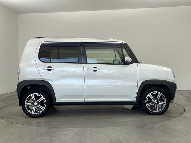 スズキ ハスラー X ターボ 兵庫県 2014(平26)年 7.9万km パールホワイト ・社外ナビ/Bluetooth/CD/DVD/フルセグテレビ/・アルパインリアモニター/・ルーフレール/・レーダーブレーキサポート/・運転席シートヒーター/・ビルトインETC/・純正フロアマット/・純正15インチアルミホイール/・横滑り防止装置/・HIDオートライト/・フォグランプ/・アイドリングストップ/・スマートキー